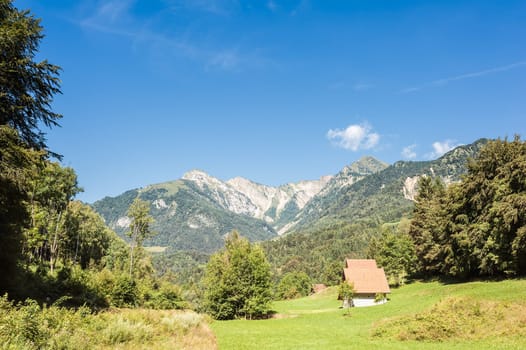 Mountain landscape  in the Friulian  Alps ,  Italy