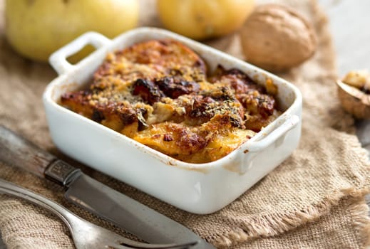 Codfish with potatoes cooked in the oven