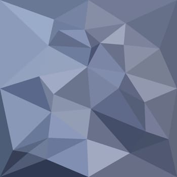 Low polygon style illustration of a black coral blue abstract geometric background.