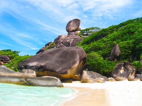 The image of the bay of Similan Islands