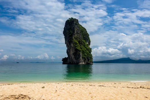 Poda Island near Krabi in Thailand,landscape with sea and rocks