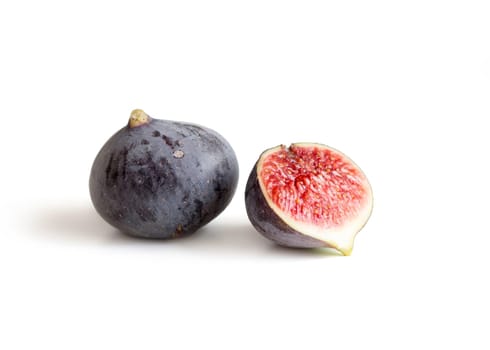 Fresh fruits - figs isolated on white background