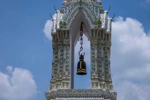 Buddhist architecture Wat Pho in Bangkok,temple as a landmark and destination in Thailand