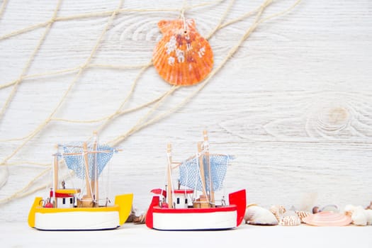 Sea life shabby background