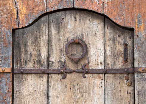 Antique wooden door