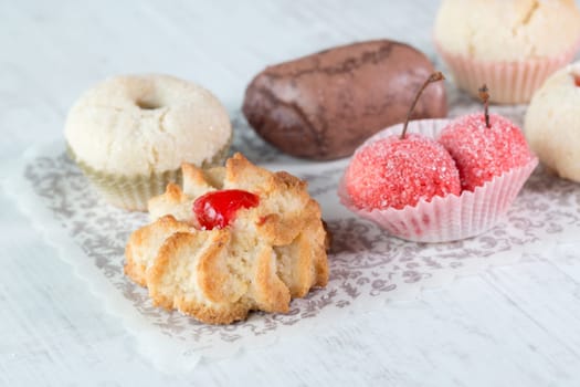 Traditional home made almond pastries from the south of Italy, Apulia region