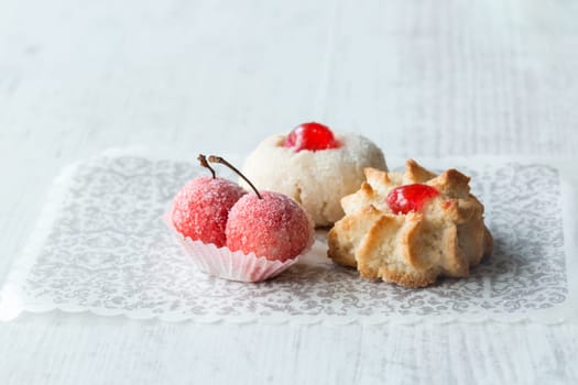 Traditional home made almond pastries from the south of Italy, Apulia region