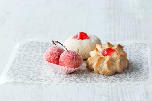 Traditional home made almond pastries from the south of Italy, Apulia region