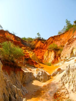 The red canyon near Mui Ne, southern Vietnam