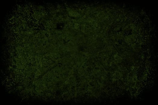 dark green scratched grunge wall background or texture