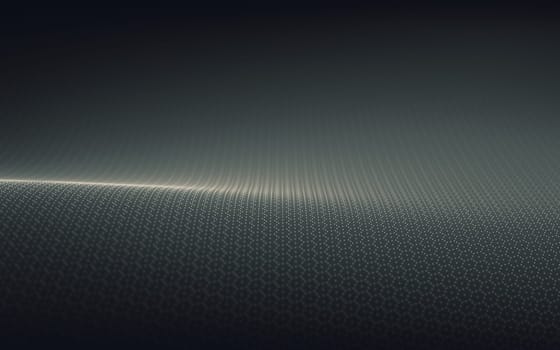 3D illustration. Points waves concept of technological abstract background.