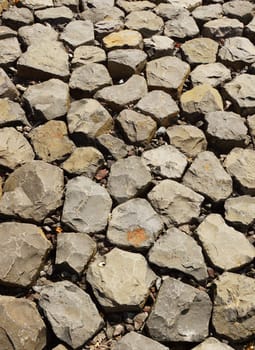 Stones from a dike