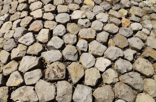Stones from a dike