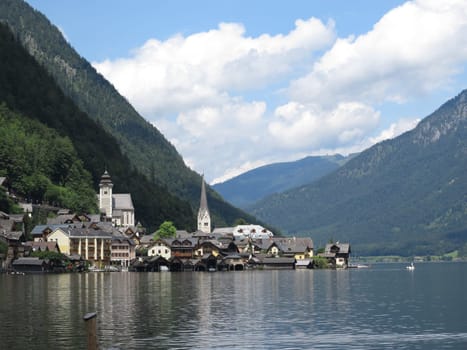Hallstatt, old city centre, Austria