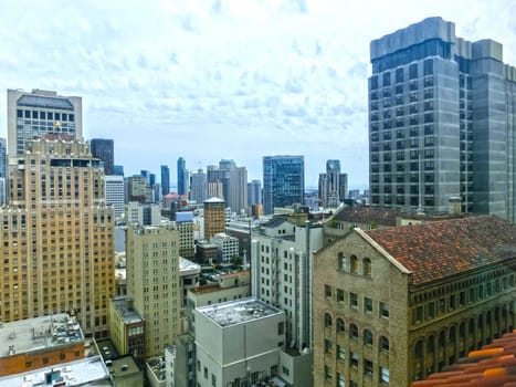 San Francisco Cityscape with Downtown Skyscrapers in a Distance. San Francisco, California, USA