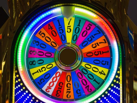 The detail of slot machine at the airport, Las Vegas, Nevada, USA