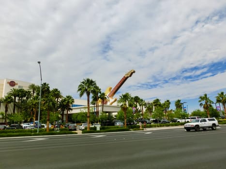 Las Vegas, United States of America - May 06, 2016: Downtown City Hard Rock Cafe Hotel and Casino