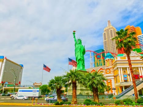 Las Vegas, Nevada, United States of America - May 05, 2016: New York - New York Hotel Casino. New York New York is a luxury hotel and casino, located on the Las Vegas Strip