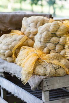 Bags of potatoes