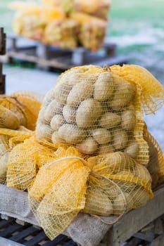 Bags of potatoes