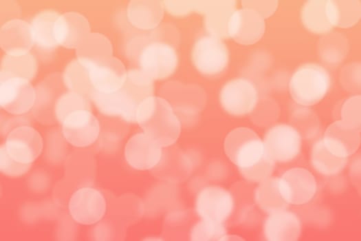 Abstract circular peach and pink bokeh background