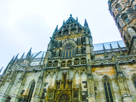 The St. Elisabeth Cathedral in Kosice, Slovakia at winter