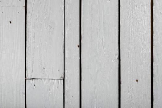 White wooden wall from reclaimed wood