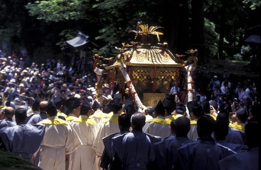 one of the big festival in the Asakusa Senso Ji temple in the city center of Tokyo in Japan in Asia,....