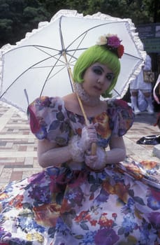 the revolucionary Rainbowkids in a squre in the City centre of Tokyo in Japan in Asia,....