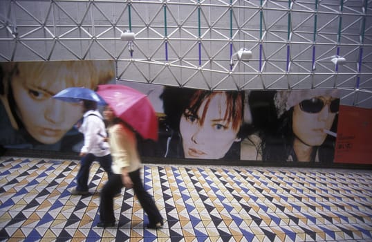 a streetscene in the city centre of Tokyo in Japan in Asia,....