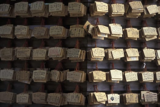 in the Asakusa Senso Ji Temple of Tokyo in Japan in Asia,....