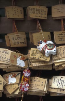 in the Asakusa Senso Ji Temple of Tokyo in Japan in Asia,....