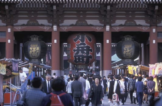 one of the big festival in the Asakusa Senso Ji temple in the city center of Tokyo in Japan in Asia,....