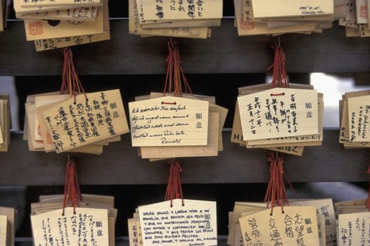 in the Asakusa Senso Ji Temple of Tokyo in Japan in Asia,....