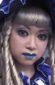 the revolucionary Rainbowkids in a squre in the City centre of Tokyo in Japan in Asia,....