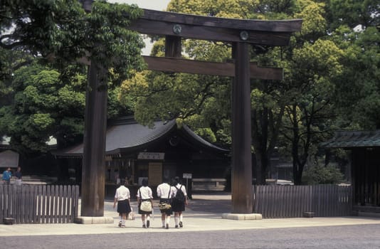 the historical Shrines of Nikko in the north of Tokyo in Japan in Asia,....