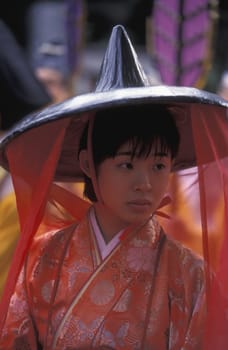 one of the big festival in the Asakusa Senso Ji temple in the city center of Tokyo in Japan in Asia,....
