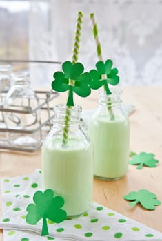 Gruen fowned milkshake for St Patrick's Day