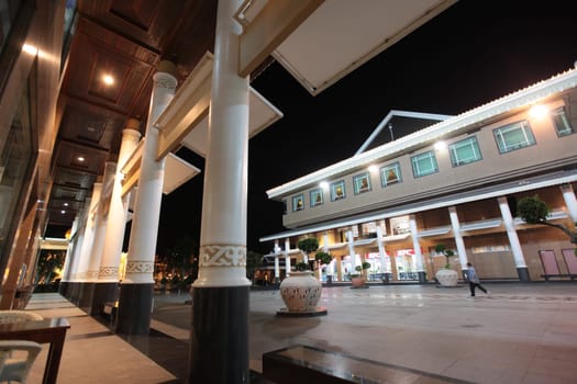 a shopping mall in the city of Bandar seri Begawan in the country of Brunei Darussalam on Borneo in Southeastasia.