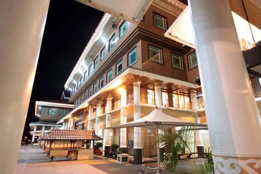 a shopping mall in the city of Bandar seri Begawan in the country of Brunei Darussalam on Borneo in Southeastasia.