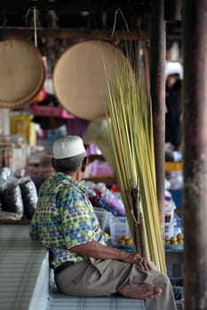 the market in the city of Bandar seri Begawan in the country of Brunei Darussalam on Borneo in Southeastasia.