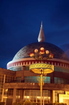 the Kroninsignien Museum or Royal Ragalia Museum in the city of Bandar seri Begawan in the country of Brunei Darussalam on Borneo in Southeastasia.