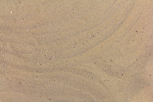 closeup of sand pattern of a beach in the summer