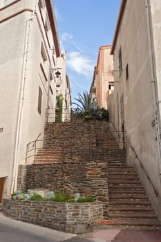 Staircase in the French town Banyuls-sur-Mer