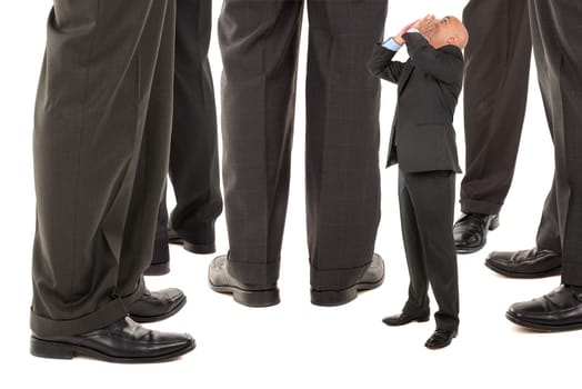 Small businessman trying to be heard amongst big business players