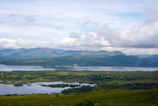 view from the kerry way in irelands wild atlantic way