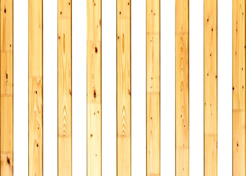 striped background from wooden slats placed on a white background