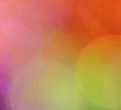 Colorful bokeh abstract background of de-focused Christmas lights