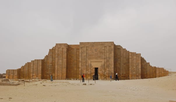 The enclosure wall at Saqqara, Egypt