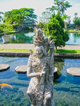 Bali, Indonesia - April 17, 2012: Tirtaganga water palace at Bali island at Indonesia